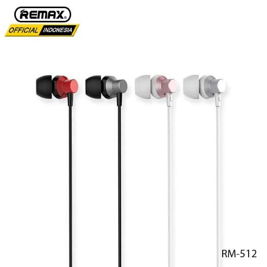 REMAX Metal Wired Music Headset RM-512 (New Package) Earphone Ori