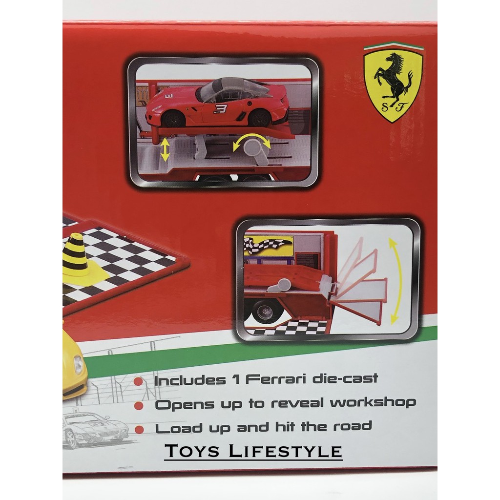 Bburago Diecast - Ferrari Racing Hauler Ferrari FXX K (PREMIUM)