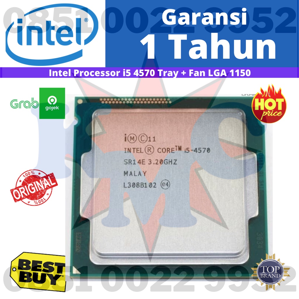 Intel Processor i5 4570 Tray + Fan LGA 1150