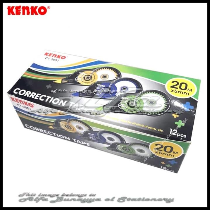

Caramel | Kenko Correction Tape 20M Ct 2001 (12Pc) Tip X 20 Meter Tipe Ex Roll