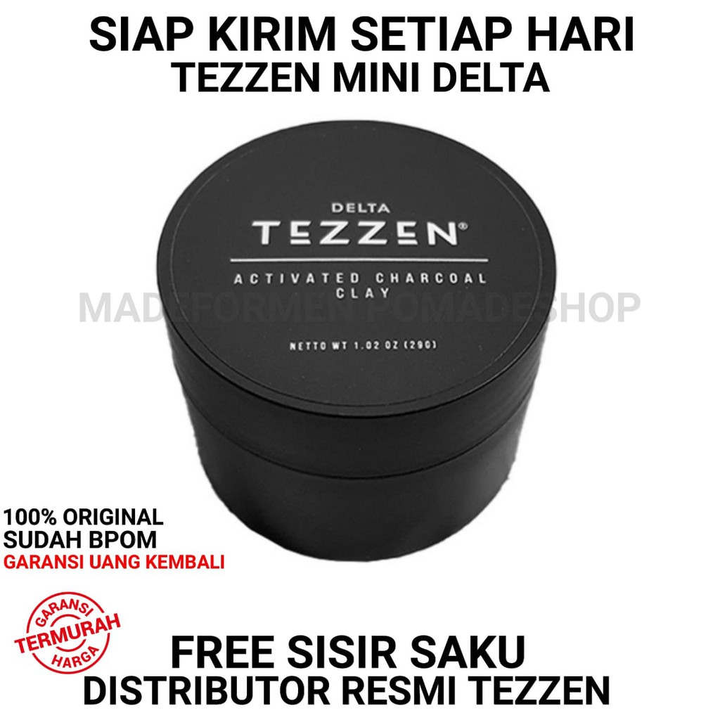 TEZZEN CHARLIE CLAY CHARCOAL TEZZEN CHARLIE CLAY MINI FREE SISIR SAKU