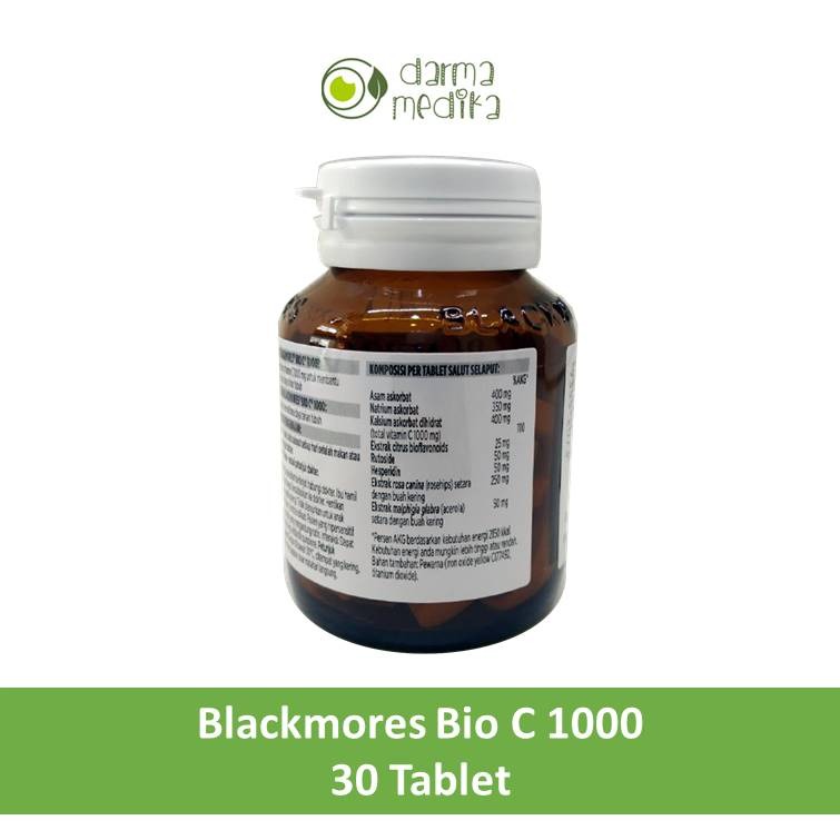 Blackmores bio c 1000 mg isi 30 tablet (meningkatkan daya tahan tubuh)