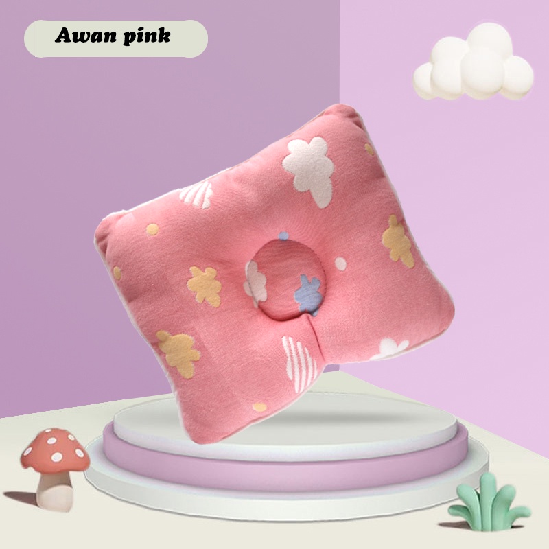 Bantal Bayi Anti Peyang Baby Ecobaby Compound Pillow 100% Cotton 25*30cm