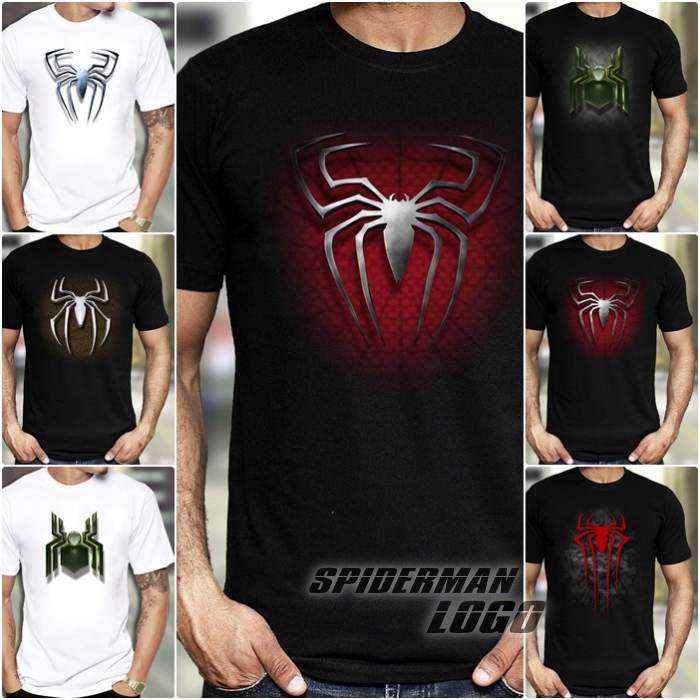 Kaos SPIDERMAN Logo Tshirt Superhero Baju SPIDERMAN Distro Baju Kaos Dewasa dan Anak