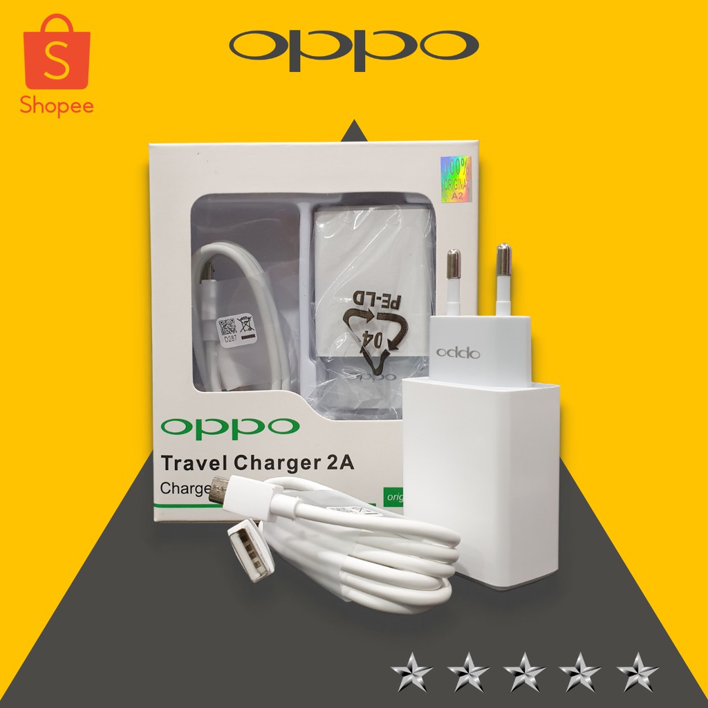 Charger oppo Original 2A Fast charging A37 A39 A57 F7 F5 F3 F1 Plus F1s A7 A3s A5s A71 A83