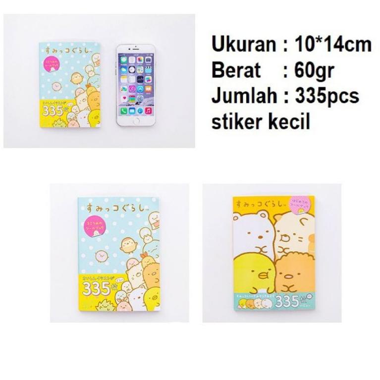 

86r$ Buku Stiker Mini Karakter Isi 335 Pcs