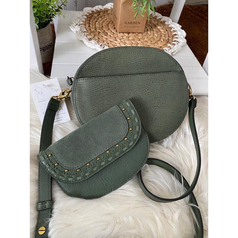 Tas FossilOriginal Serena Belt Bag Aloe New Original