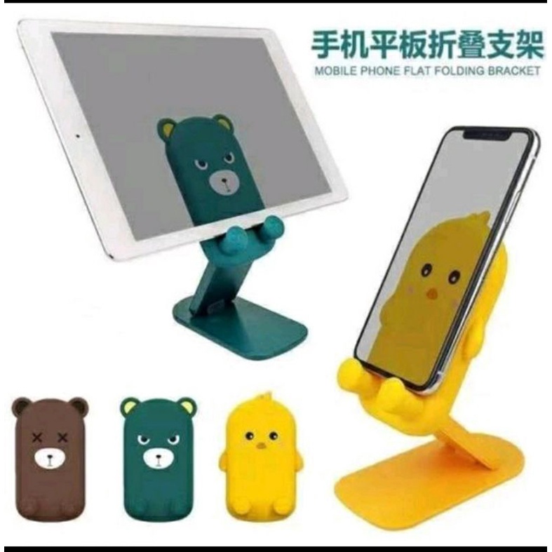 holder HD40 folding stand karakter holder tablet ipad lipat karakter holder hp meja karakter