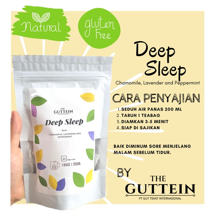 

Teh-Daun- Tisane Deep Sleep Tea | Teh Relaksasi | Tidur Pulas Premium Guttein - 7 Bags -Daun-Teh 800