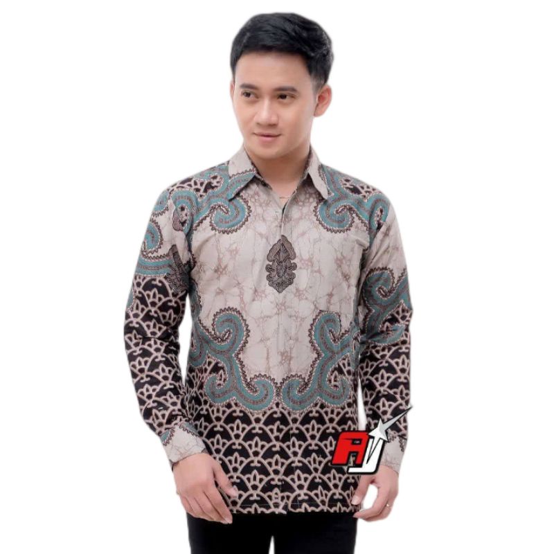 Kemeja batik pria lengan panjang premium terlaris | Batik pria lengan panjang reguler