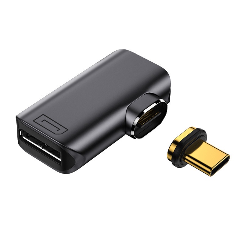 Vivi Adapter DisplayPort USB C Magnetik 8K 60Hz 90 Derajat Untuk Rumah / Kantor