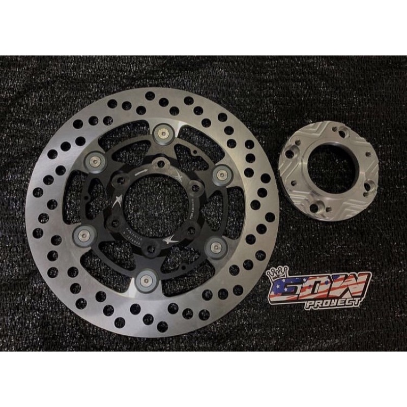 Disc TK 220mm + adaptor Hitam