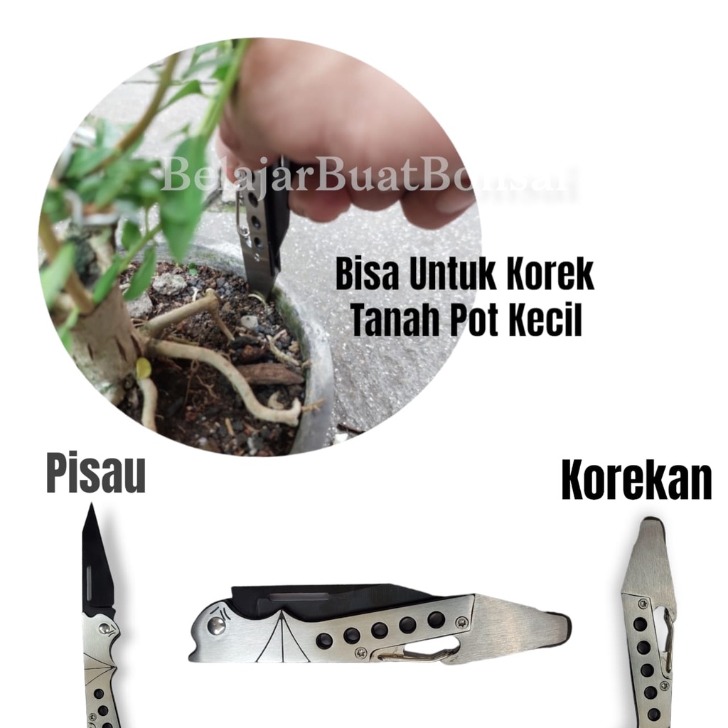 Pisau Lipat GuardPro UK Bahan Tebal Tajam Dan Stainless Steel 18cm