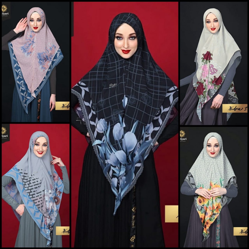 [RITZ SYAR'I] KHIMAR HIJAB SYARI " XUDRA 1.2.3.4.5 " By Ritz Syari