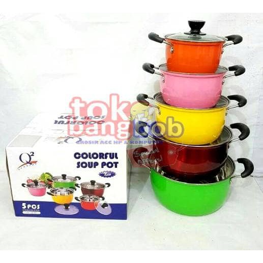 TbB[ PANCI SET Q2 SOUP POT ISI 5PCS ]OnC