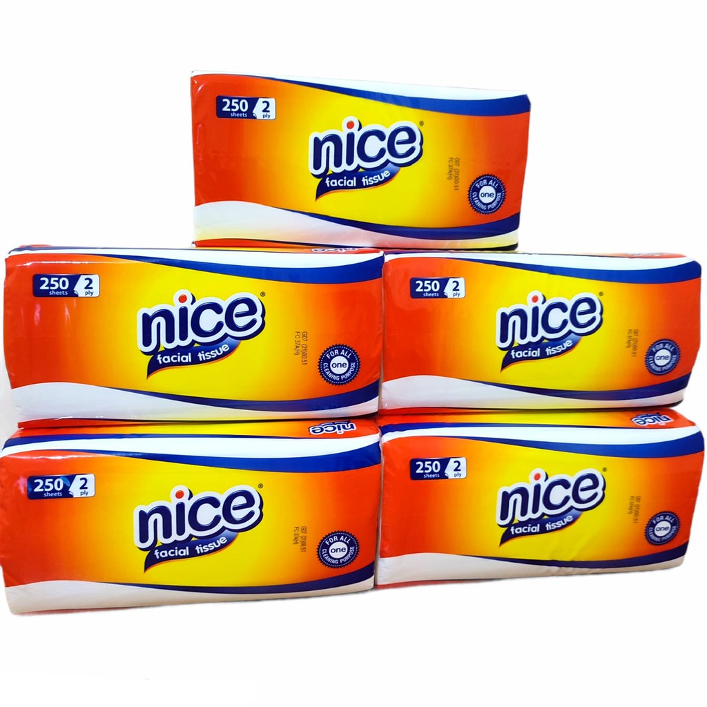 NICE TISU FACIAL SOFT PACK 250 SHEET (PANJANG)