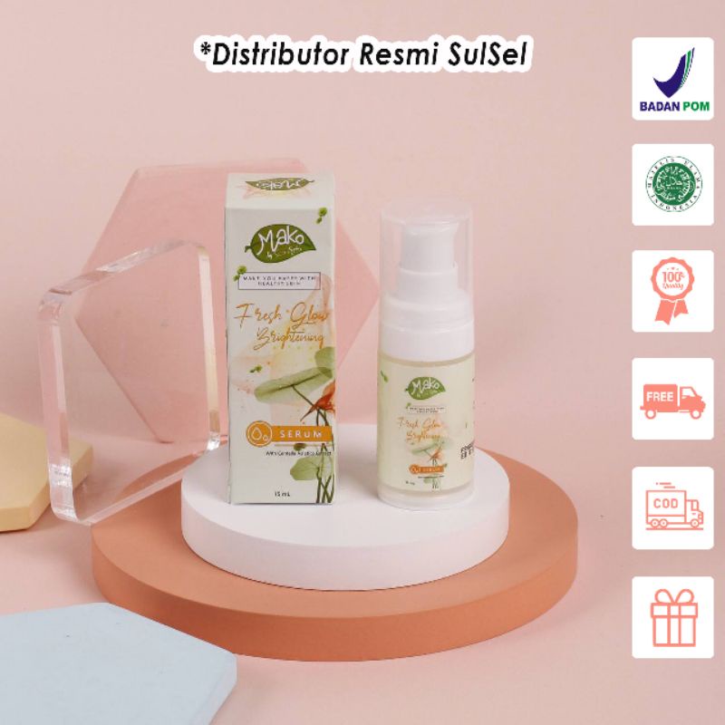 Serum Fresh Glow Brightening Mako By Seris Bpom Shopee Indonesia