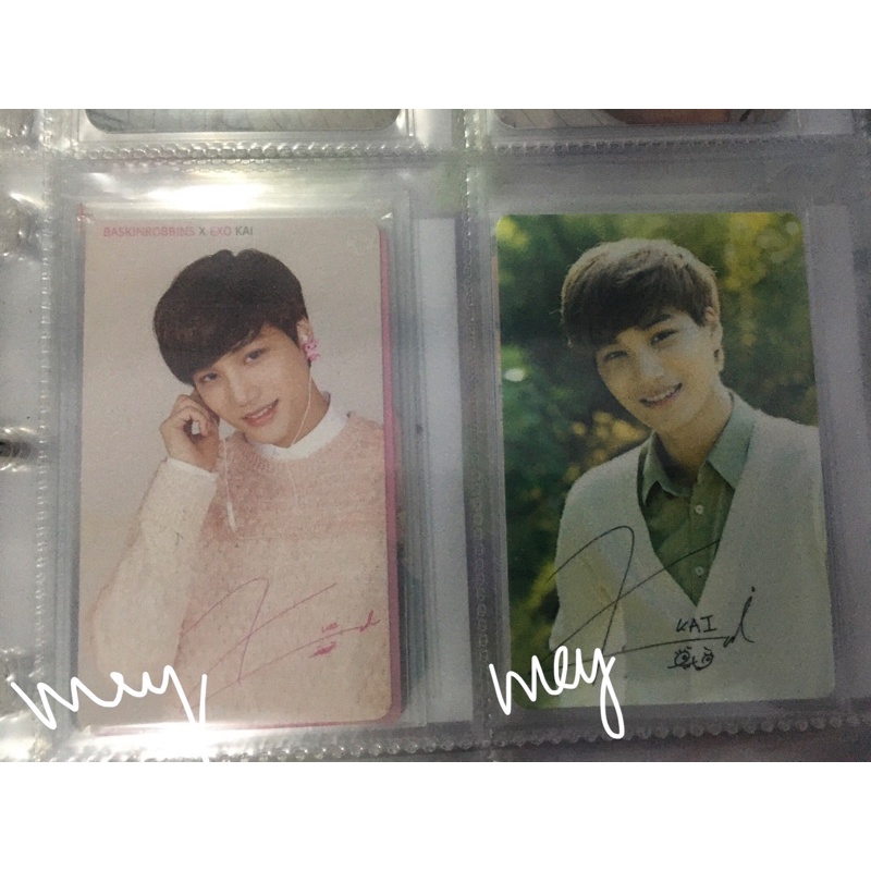 PC Kai Exo Baskinrobins br Natrep Nature Republic Photocard sehun chanyeol baekhyun