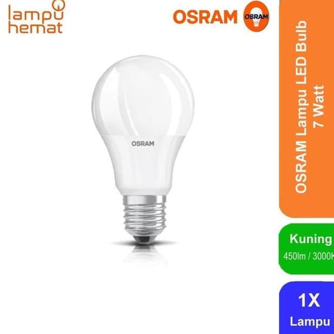 Osram Lampu Bohlam LED 7 Watt Pengganti Bohlam Pijar 60 Watt - Kuning