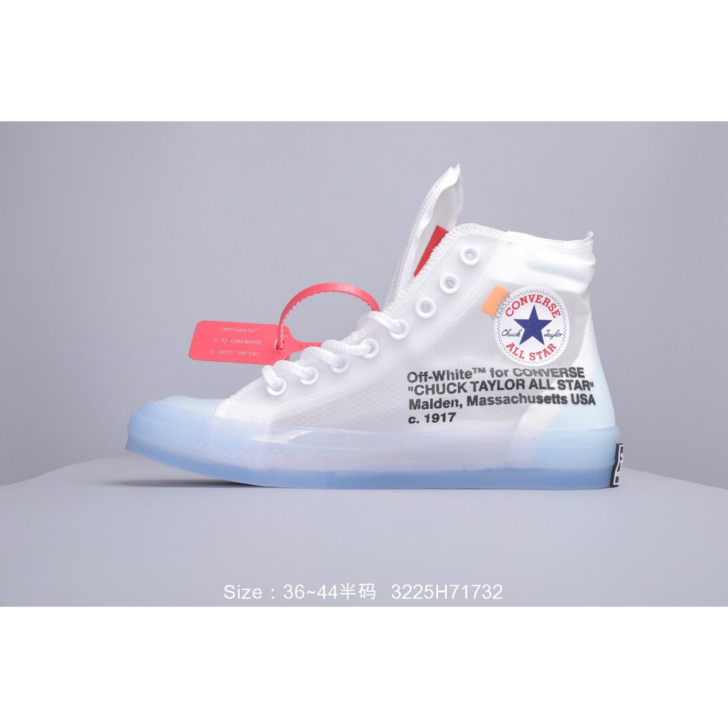 Converse Chuck Taylor All Star 1970s × Off White OW Mesh Transparent High  Women Men Sneakers | Shopee Indonesia