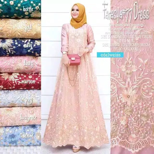 [ SALE ] TERBARU GAMIS NIBRAS NBRS NB A81 WARNA LILAC DAN MOCCA XS - XXL / DRESS DEWASA OOTD CASUAL KEKINIAN KEREN GAMIS PESTA MUSLIMAH BRUKAT FLOWER TILE BAJU MUSLIM KONDANGAN BRIDESMAID KEKINIAN GAMIS REMAJA TERBARU 2021 | GAMIS KONDANGAN MODEL TERBARU-2