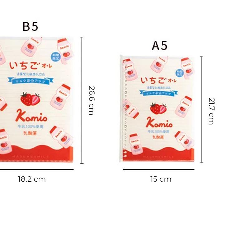 

GT7™ KOMIO FRUITY MILK DRINK - A5/B5 LOOSE LEAF NOTEBOOK Trend