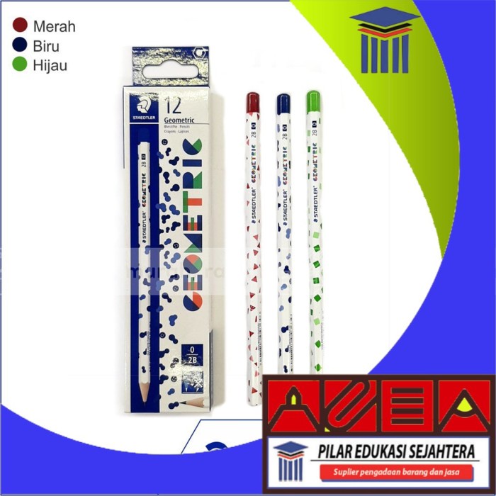 

PENCIL | PENSIL 2B STAEDTLER GEOMETRIC 13073 (1PAK) MURAH