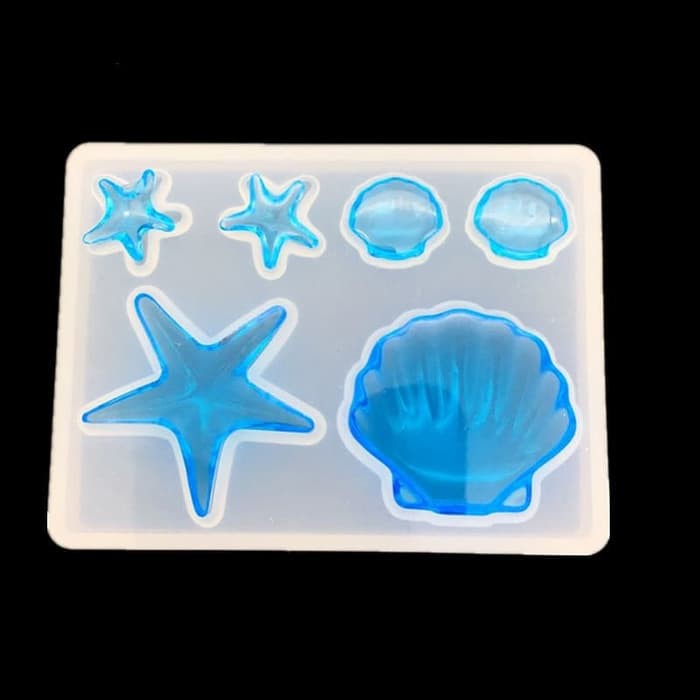 Charms Silicone Molds - Starfish and Seashell Shape