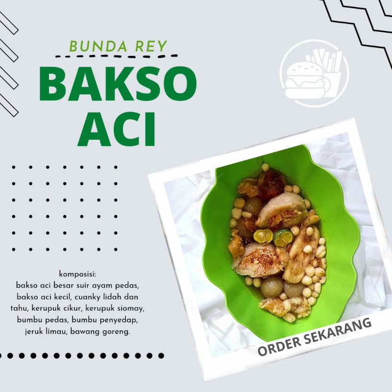 

boci (bakso aci) isi ayam suwir pedas