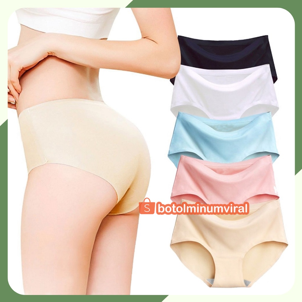 CD Celana Dalam Seamless Wanita Jumbo Panties Tanpa Jahitan import PREMIUM