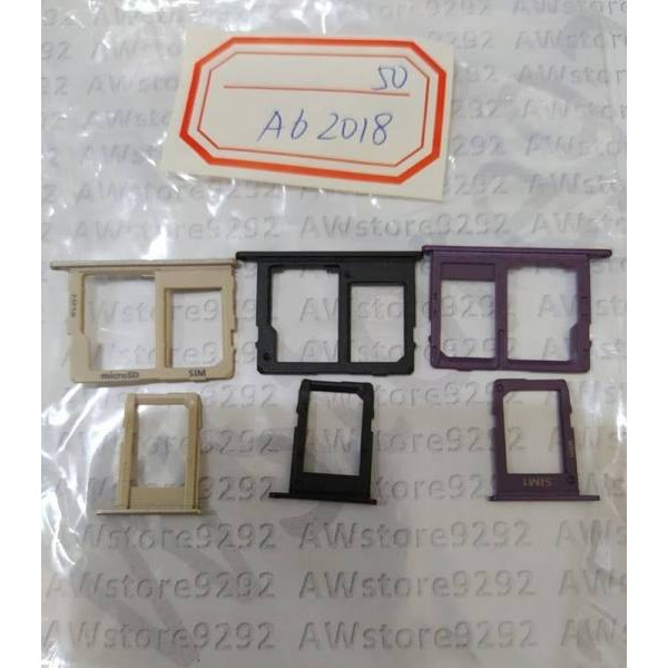 Simtray Sim Tray Tempat Dudukan Sim Card Lock Samsung A6 2018