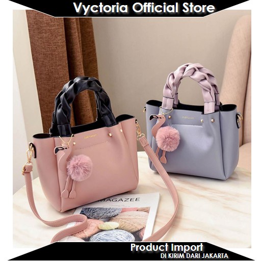 (COD) Vyctoria VOS0197 Tas Selempang Wanita Fashion Import Handbag Promo EL329 LT1511 CR7144 BQ2291 2291 1511 7144 329