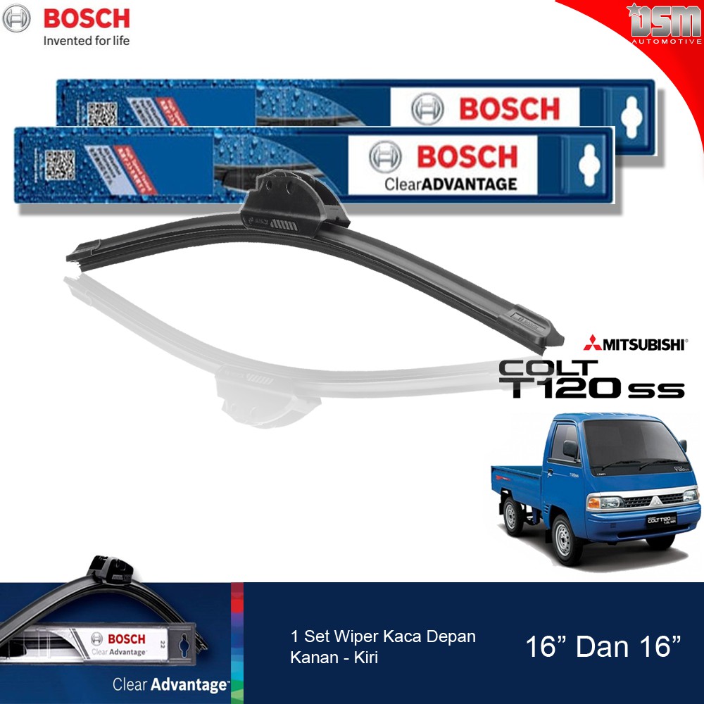 Bosch Clear Advantage Frameless / Wiper Frameless Mitsubishi Colt T120 SS 16&quot; dan 16&quot; / Wiper Colt