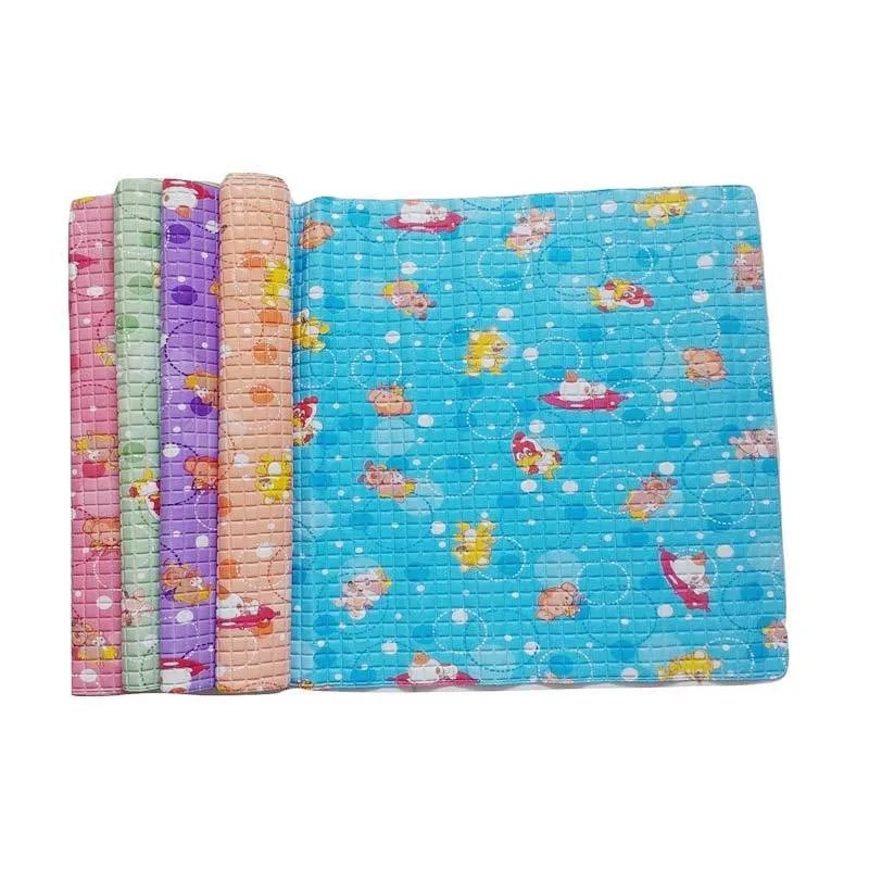 Perlak Bayi Motif GM [ GOOD MORNING ] - Alas Tidur Bayi - Alas Ompol Bayi .