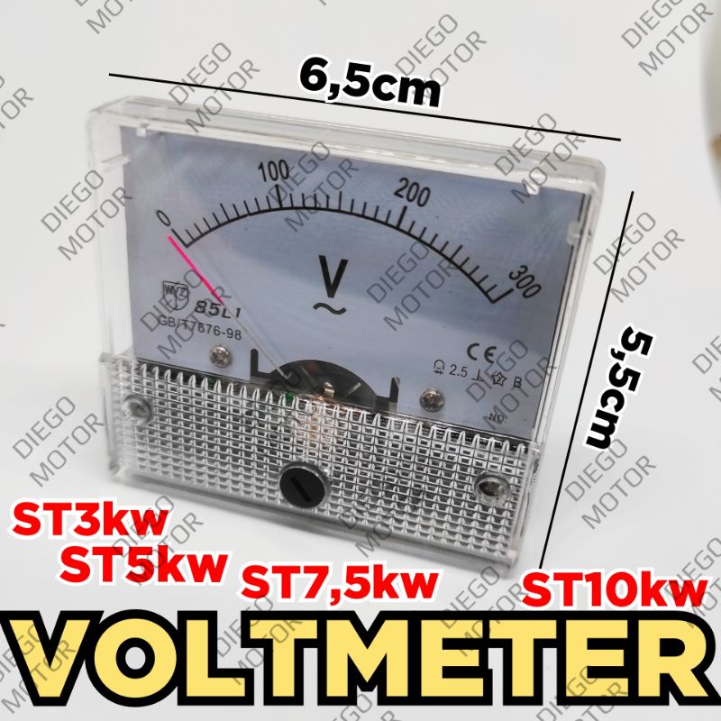 ST3 ST5 ST10 Voltmeter voltase pengukur arus Dinamo alternator genset listrik 3kw 5kw 10kw 20kw