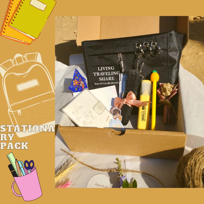 

GIFT BOX MURAH GIFT BOX KADO SEKOLAH HAMPERS ANAK CEWEK COWOK KADO ULANG TAHUN TOTE BAG PERLENGKAPAN SEKOLAH