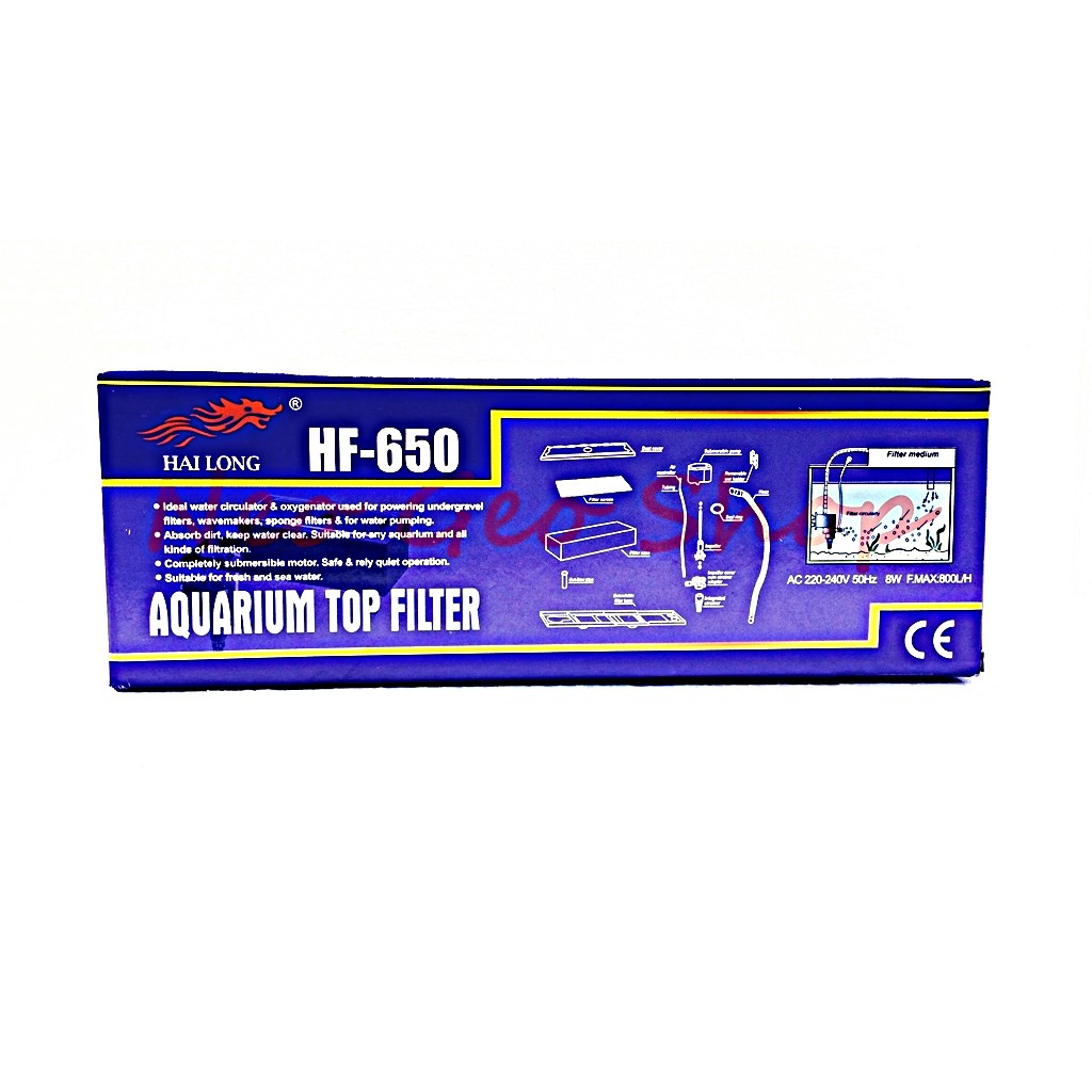 filter atas top lengkap aquarium aquascape hailong hf650 hf 650 hf-650