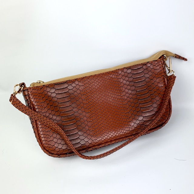 Tas Bahu Croco Vintage Korea 2 tali import murah