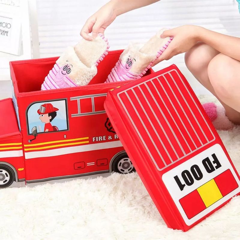 Storage box 263/Cartoon storage Box BUS/Tempat penyimpanan mainan toys