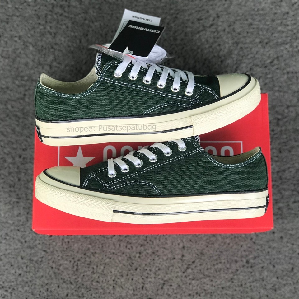 SEPATU CONVERSE 70S LOW GREEN HERBAL HIJAU ARMY