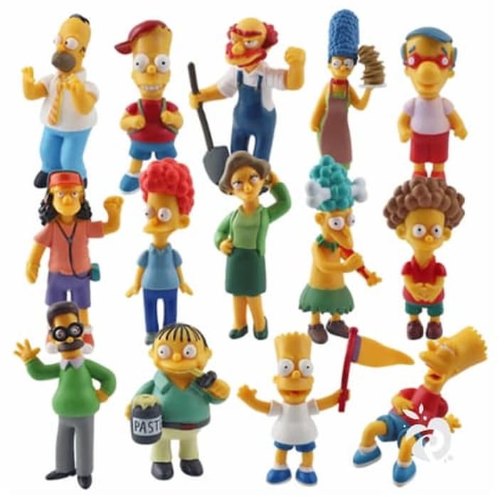 The Simpsons topper kue cake figure Set 14 Mainan Pajangan  Cake DA374