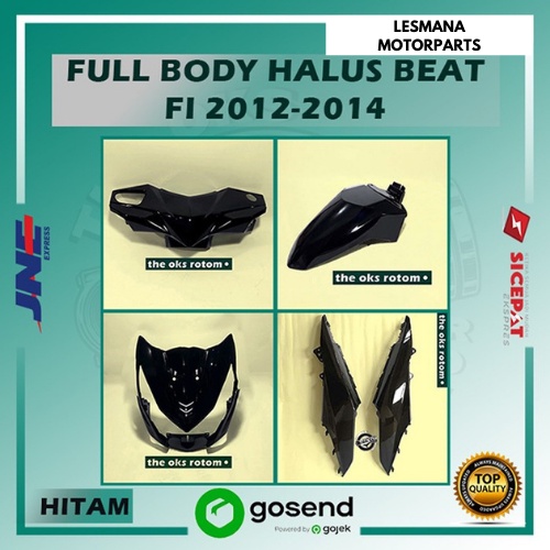 Full Body Bodi Halus Honda Beat FI Full Set 2012 2013 2014 Warna Hitam