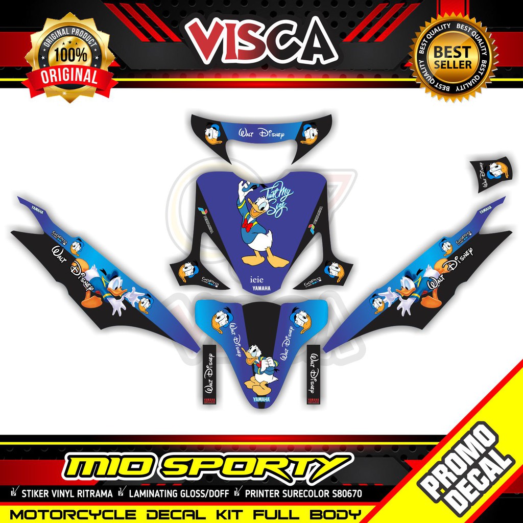 Decal Mio Sporty Full Body Stiker Mio Sporty Full Body Donal Bebek