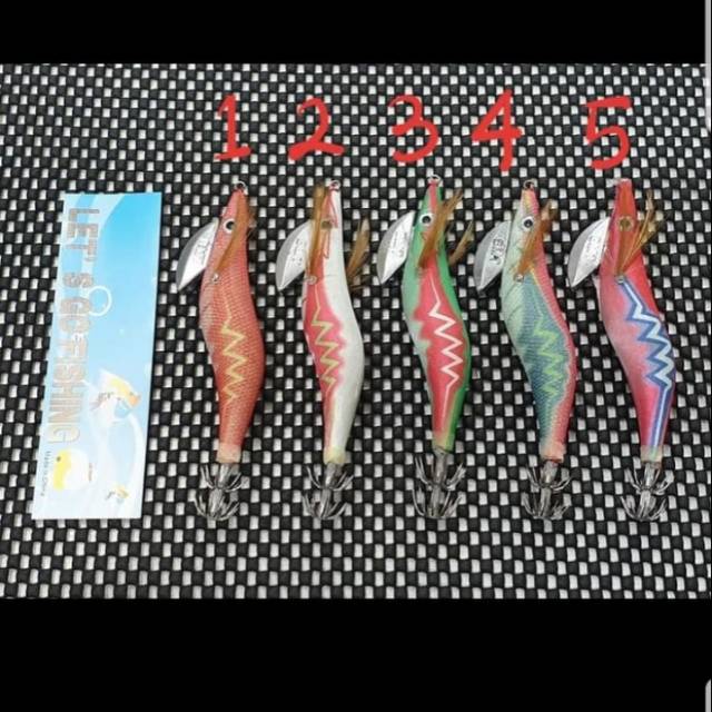 SQUID JIG LET'S GO FISHING (MIRIP YAMASHITA / RATTLE) #2.0
