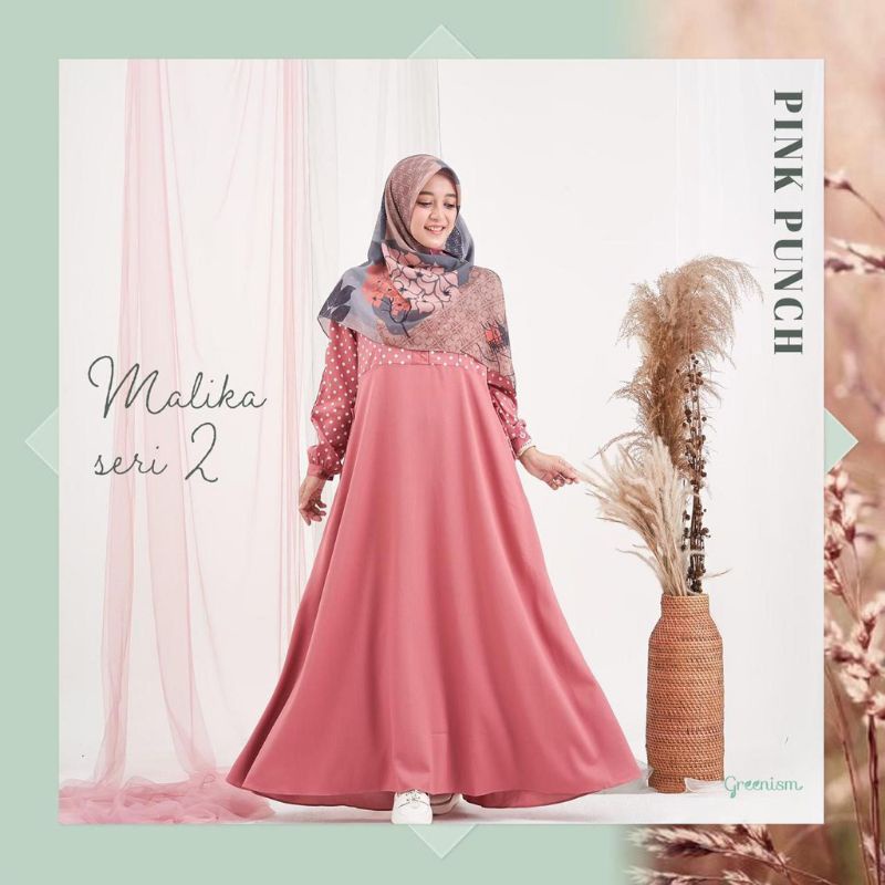 Malika Dress Motif Polkadot ORI by Greenism