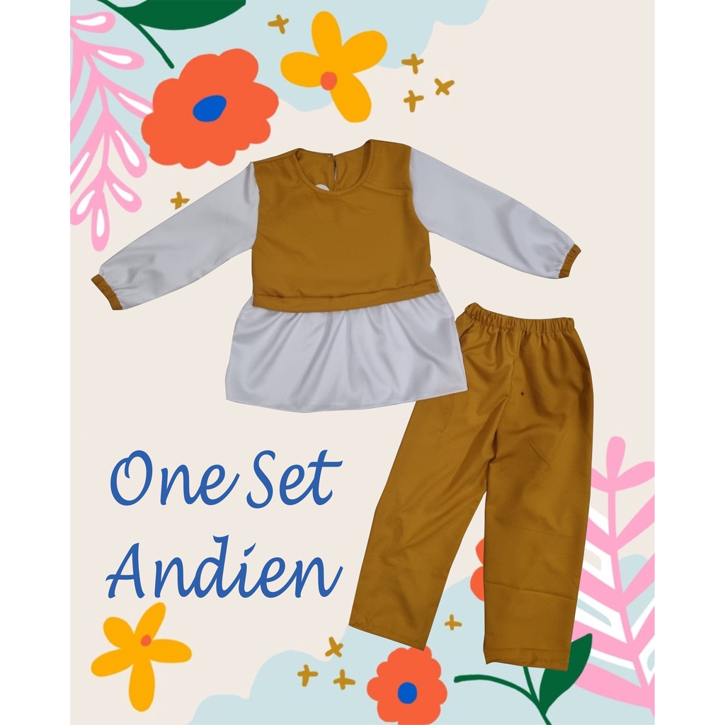 Setelan Baju Anak Perempuan Model Andien 4-6 Tahun