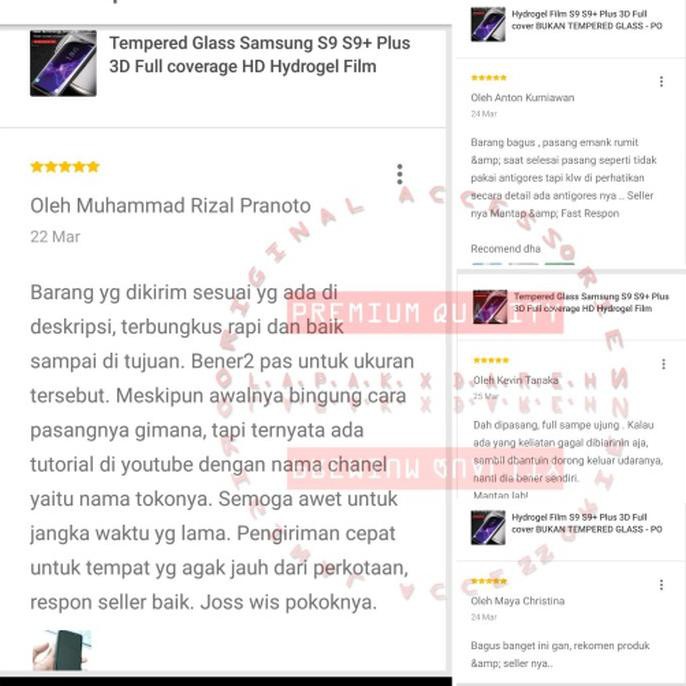 New Tempered Glass Samsung S9 S9 Plus 3d Full Coverage Hd Hydrogel Film S9 Chekout Sekarang Shopee Indonesia