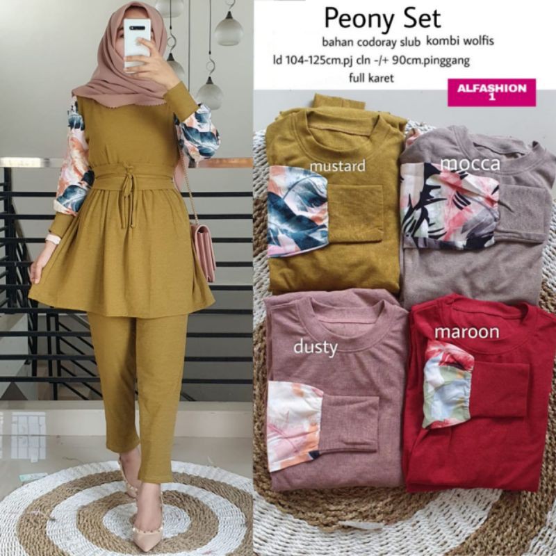 PEONI SET ORIGINAL BY ALFASHION BTC SOLO