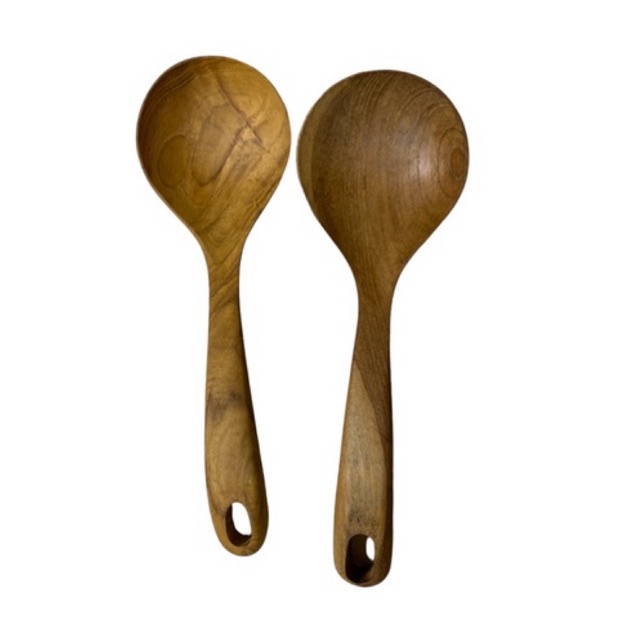 Wooden Soup Spoon Wide 25cm