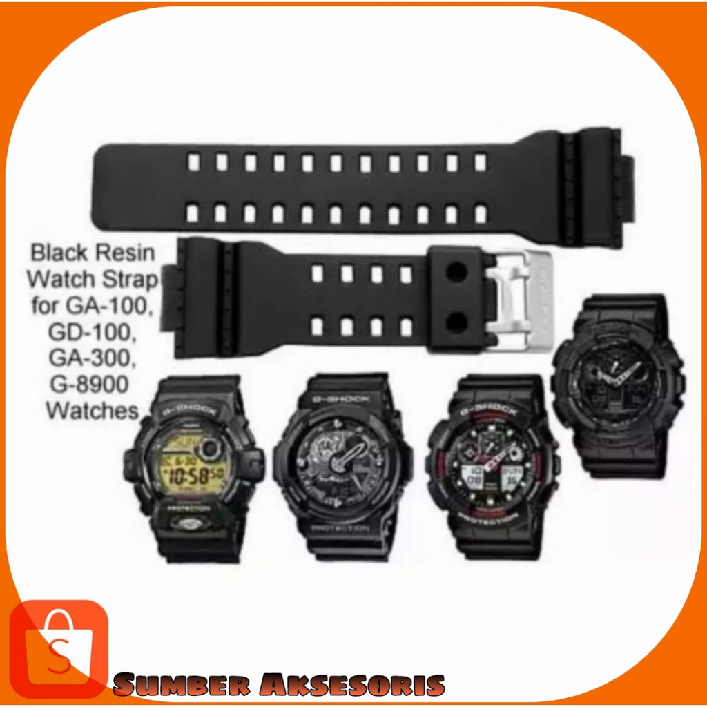 Tali Jam Casio Gshock GA400 GA-400 GA 400 Tali Strap Jam Tangan Rubber G-Shock GA 400